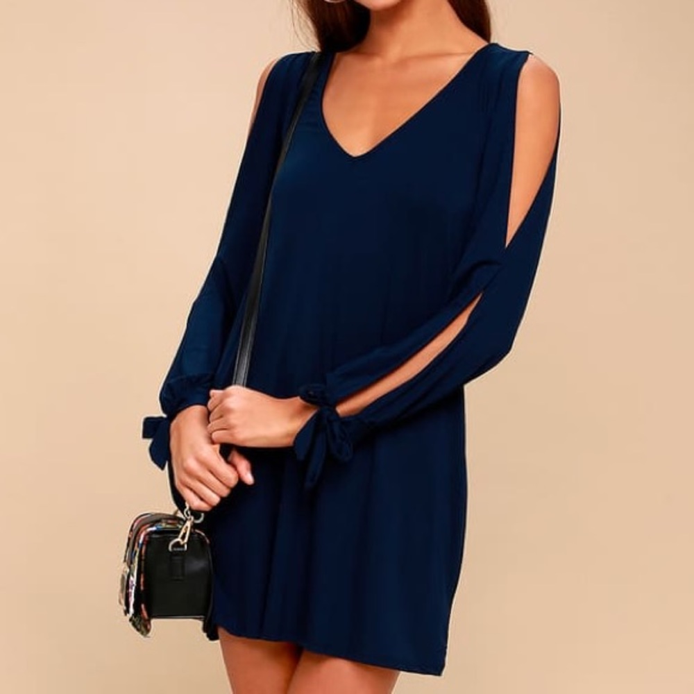 NWT Lulu's Glory of Love Navy Blue Shift Dress Navy Blue Size S / Small